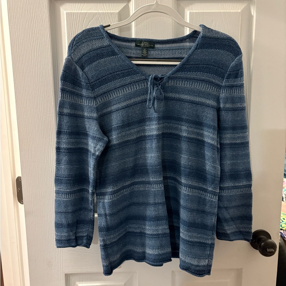 Vintage Ralph Lauren LRL Blue Knit Sweater